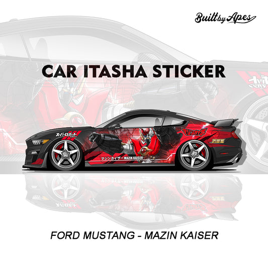 Stiker - Ford Mustang (Mazin Kaiser Itasha)