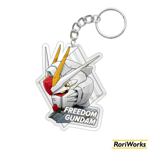 Keychain Freedom Gundam Head