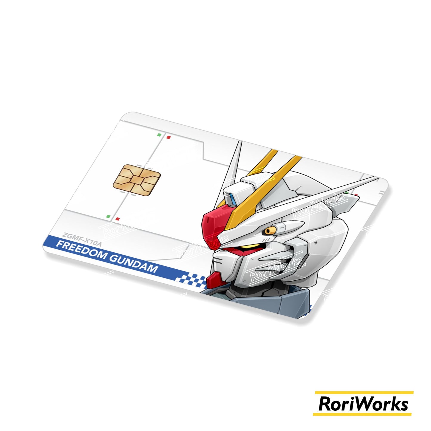 Stiker Kartu - Freedom Gundam Head