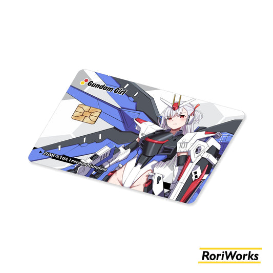 Stiker Kartu - Freedom Gundam (Mecha Musume)