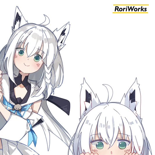 Stiker Intip - Fubuki Shirakami