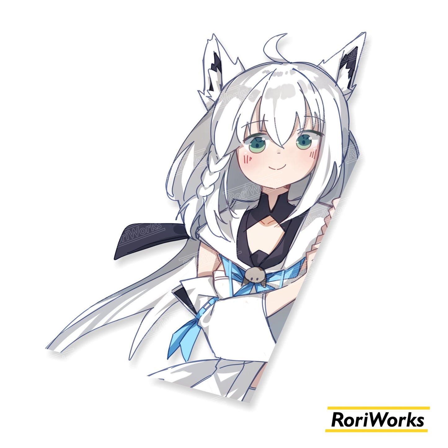 Stiker Intip - Fubuki Shirakami
