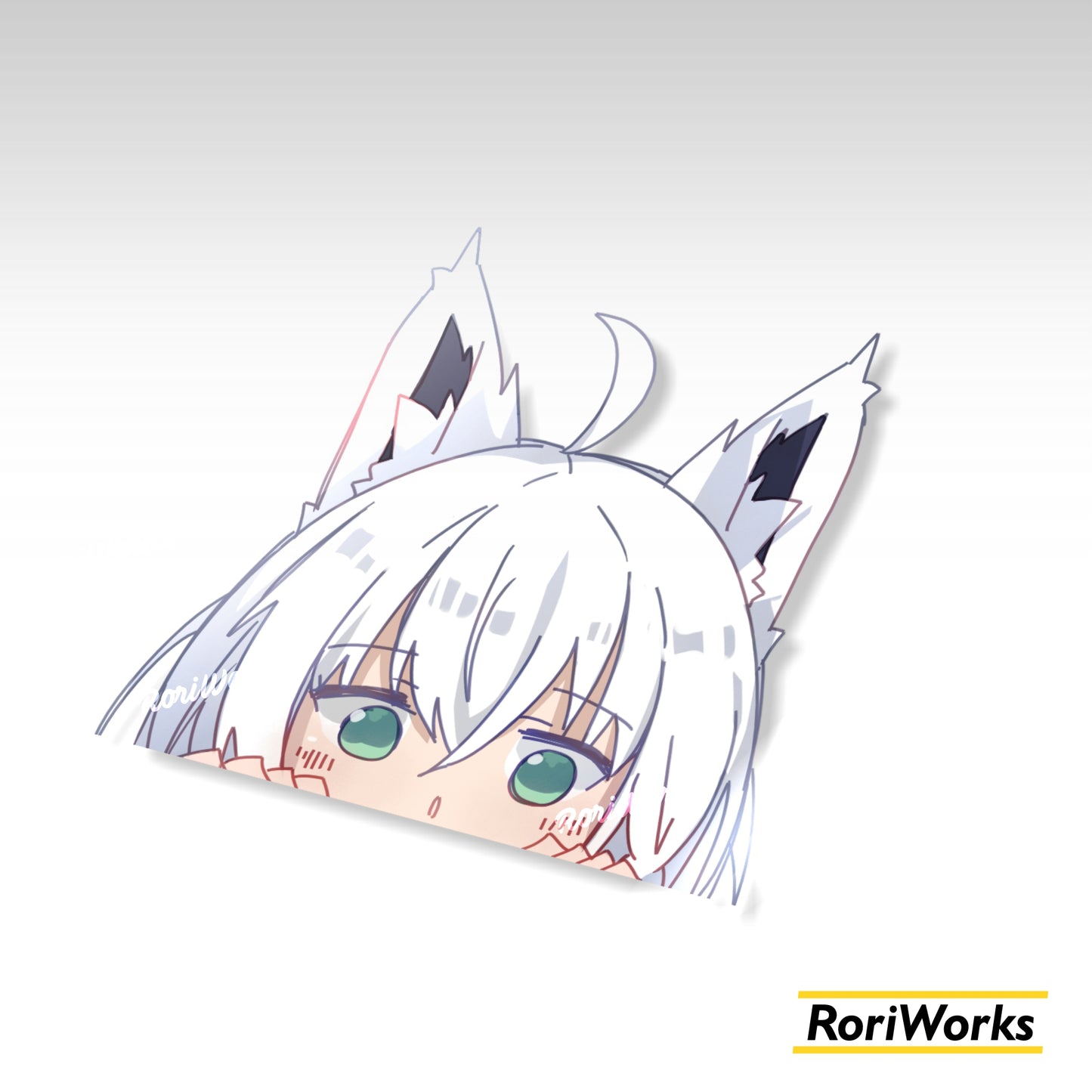 Stiker Intip Fubuki Shirakami | Hololive