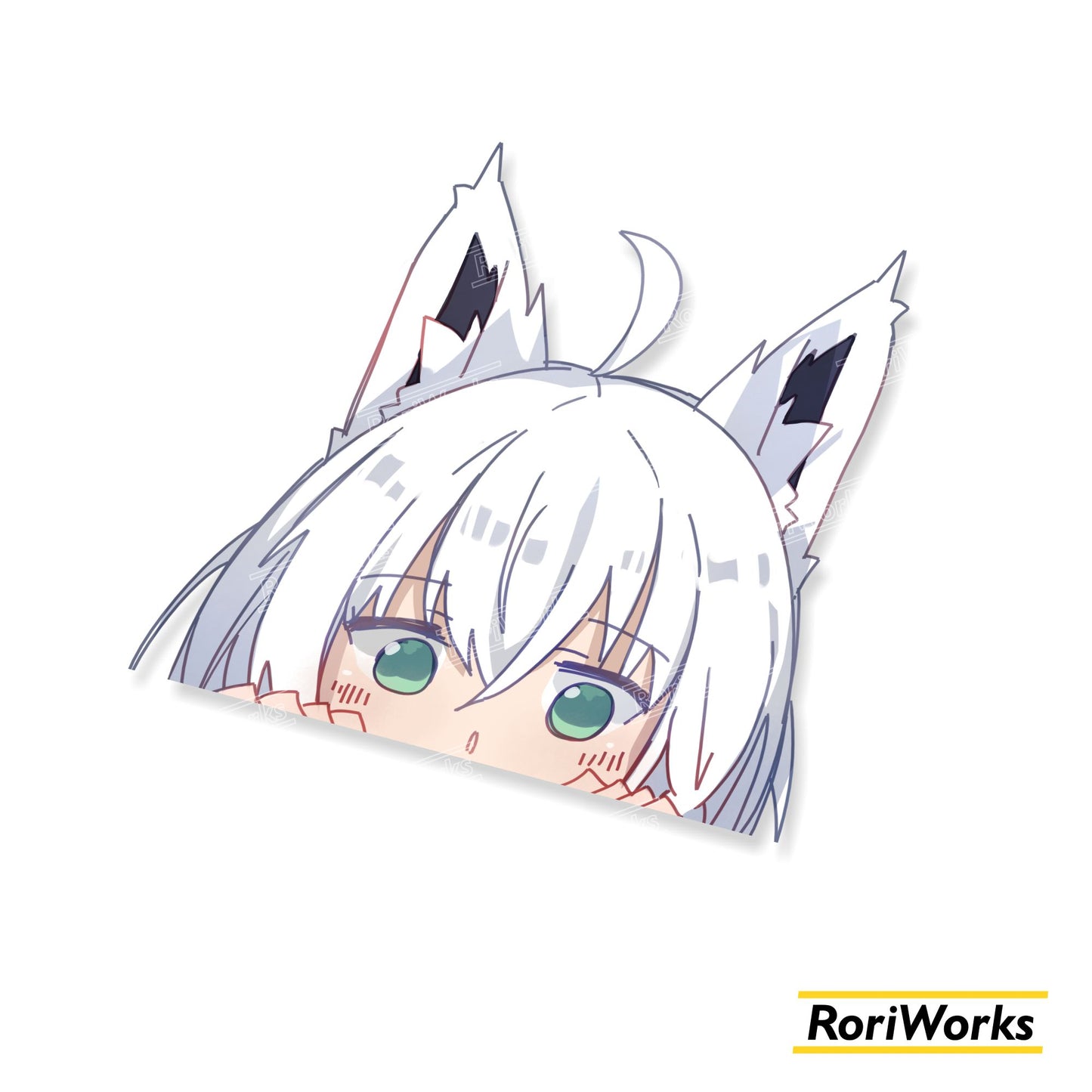 Stiker Intip - Fubuki Shirakami