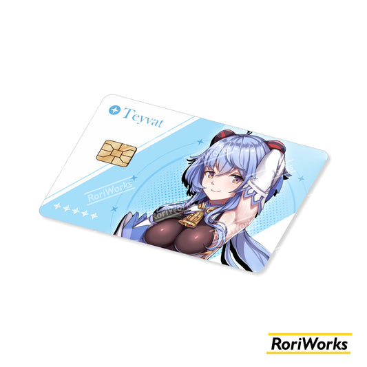 Stiker Kartu - Ganyu
