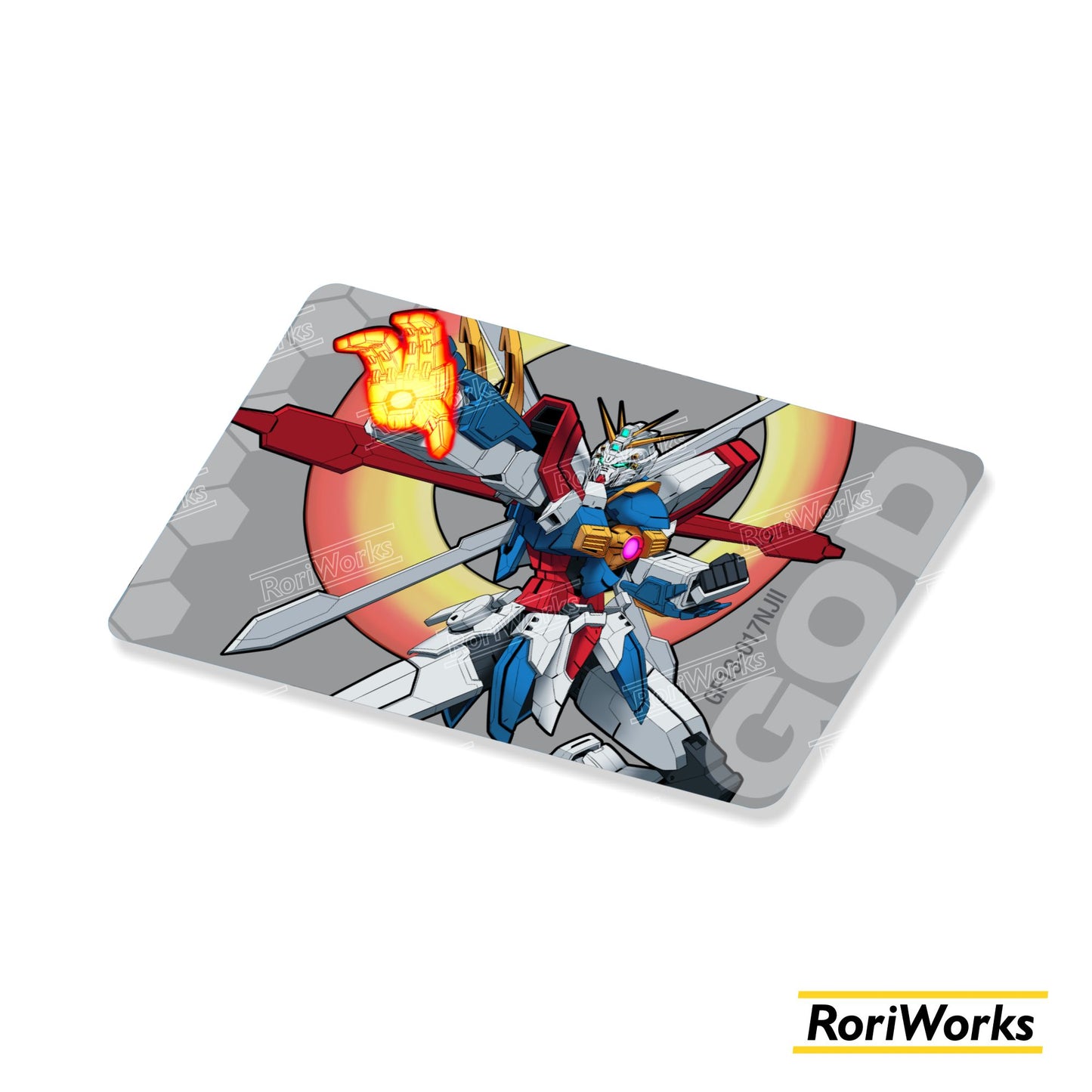 Stiker Kartu - God Gundam