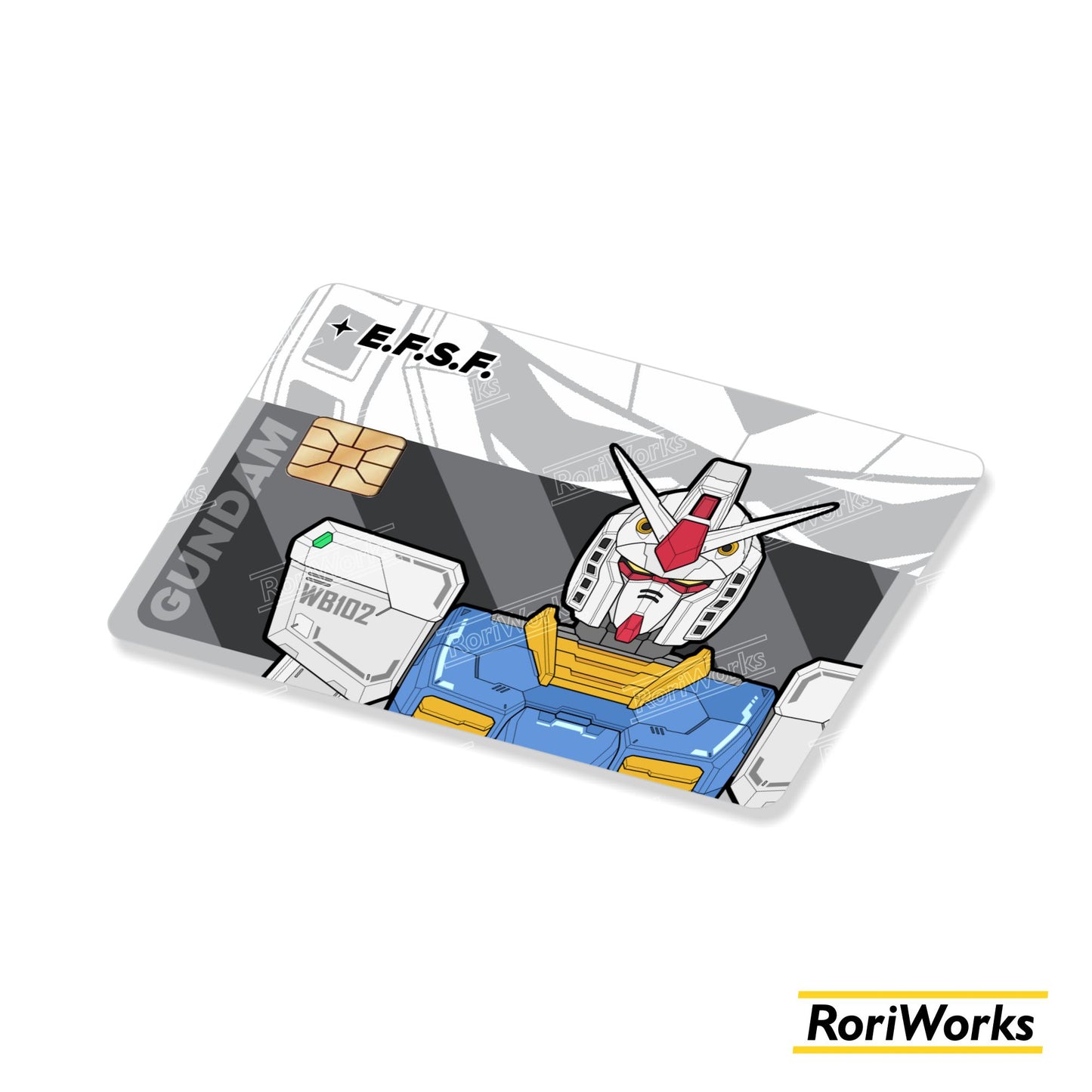 Stiker Kartu - RX-78-2 Gundam Bust