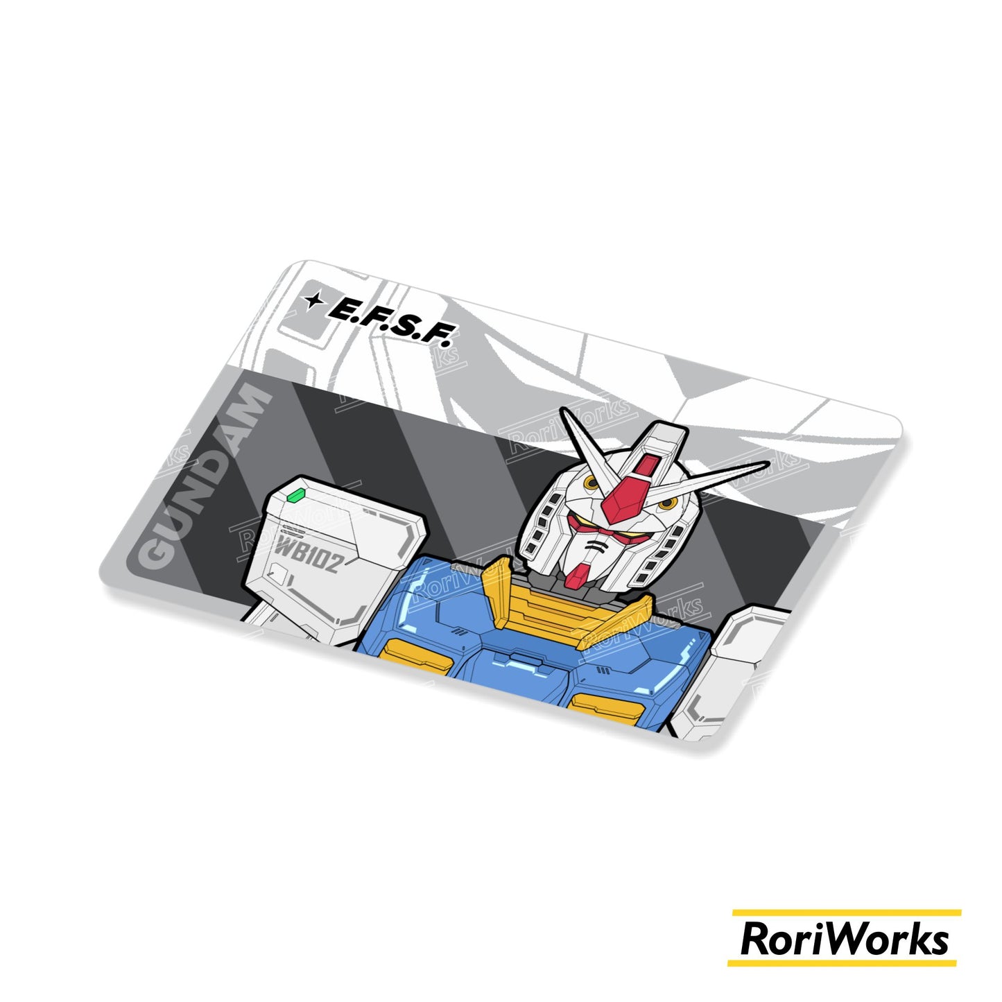 Stiker Kartu - RX-78-2 Gundam Bust