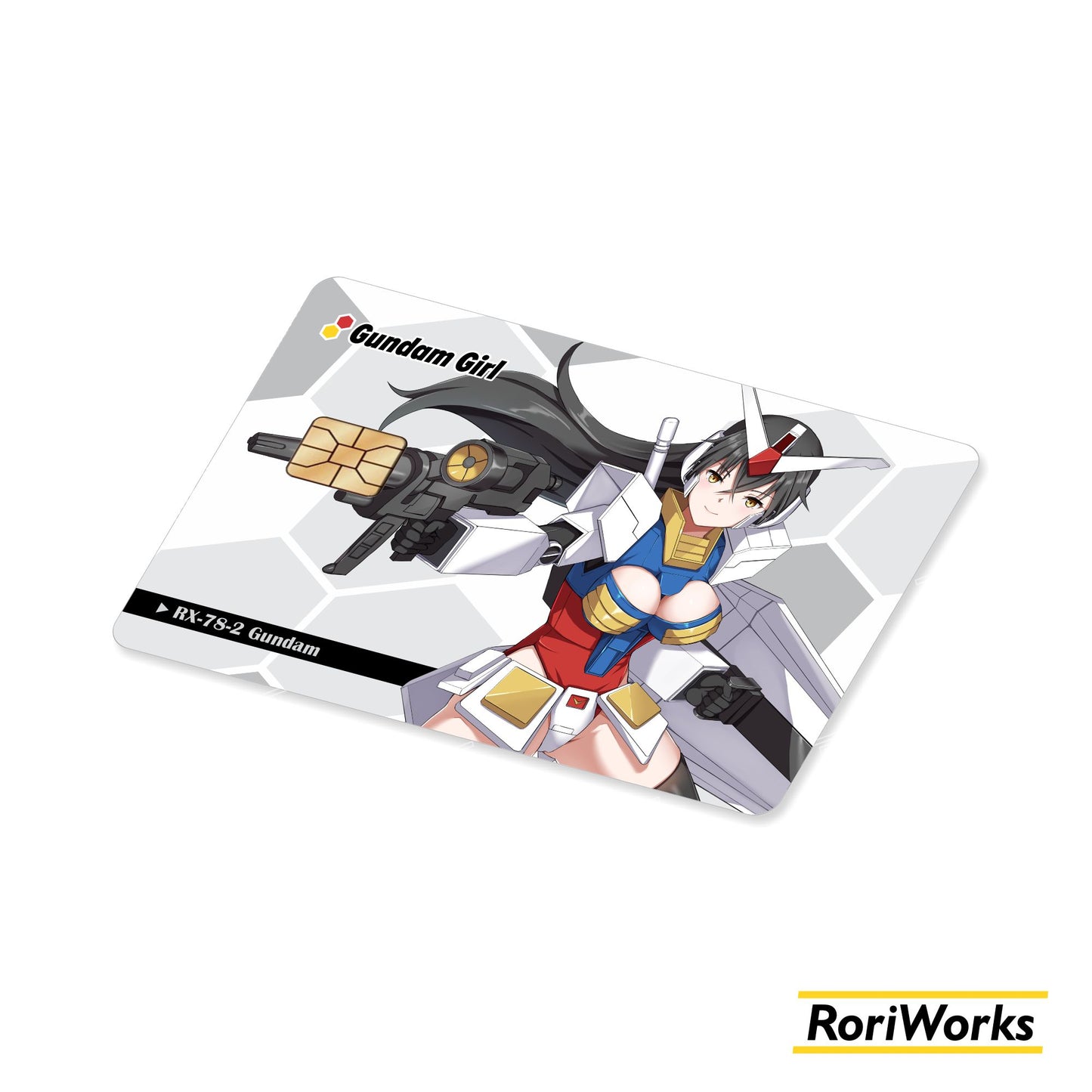 Stiker Kartu - RX-78-2 Gundam (Mecha Musume)