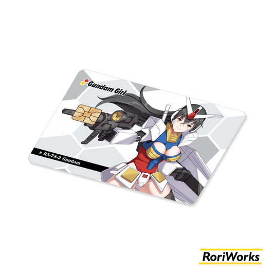 Stiker Kartu - RX-78-2 Gundam (Mecha Musume)