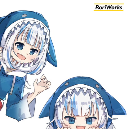 Stiker Intip - Gura Gawr