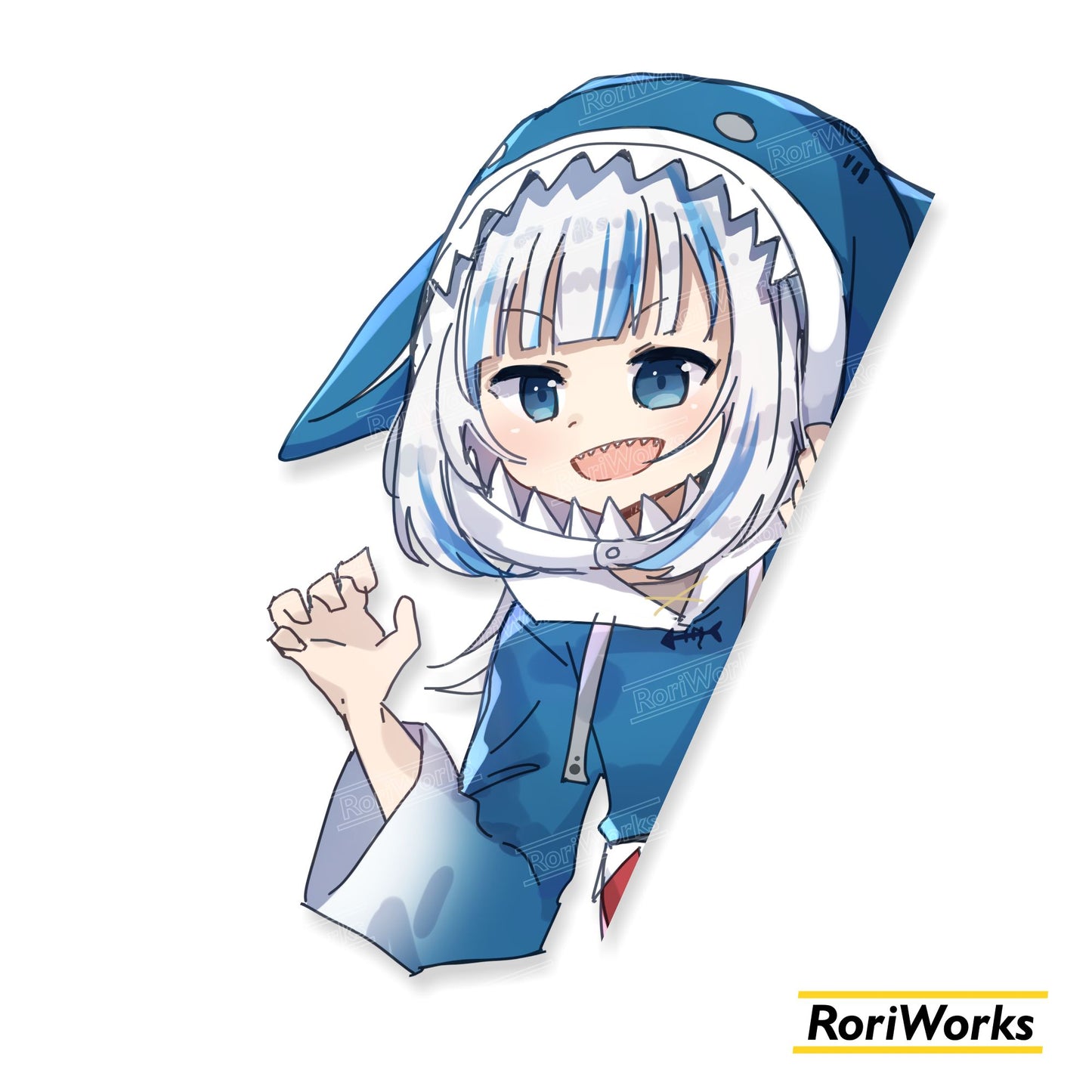 Stiker Intip - Gura Gawr