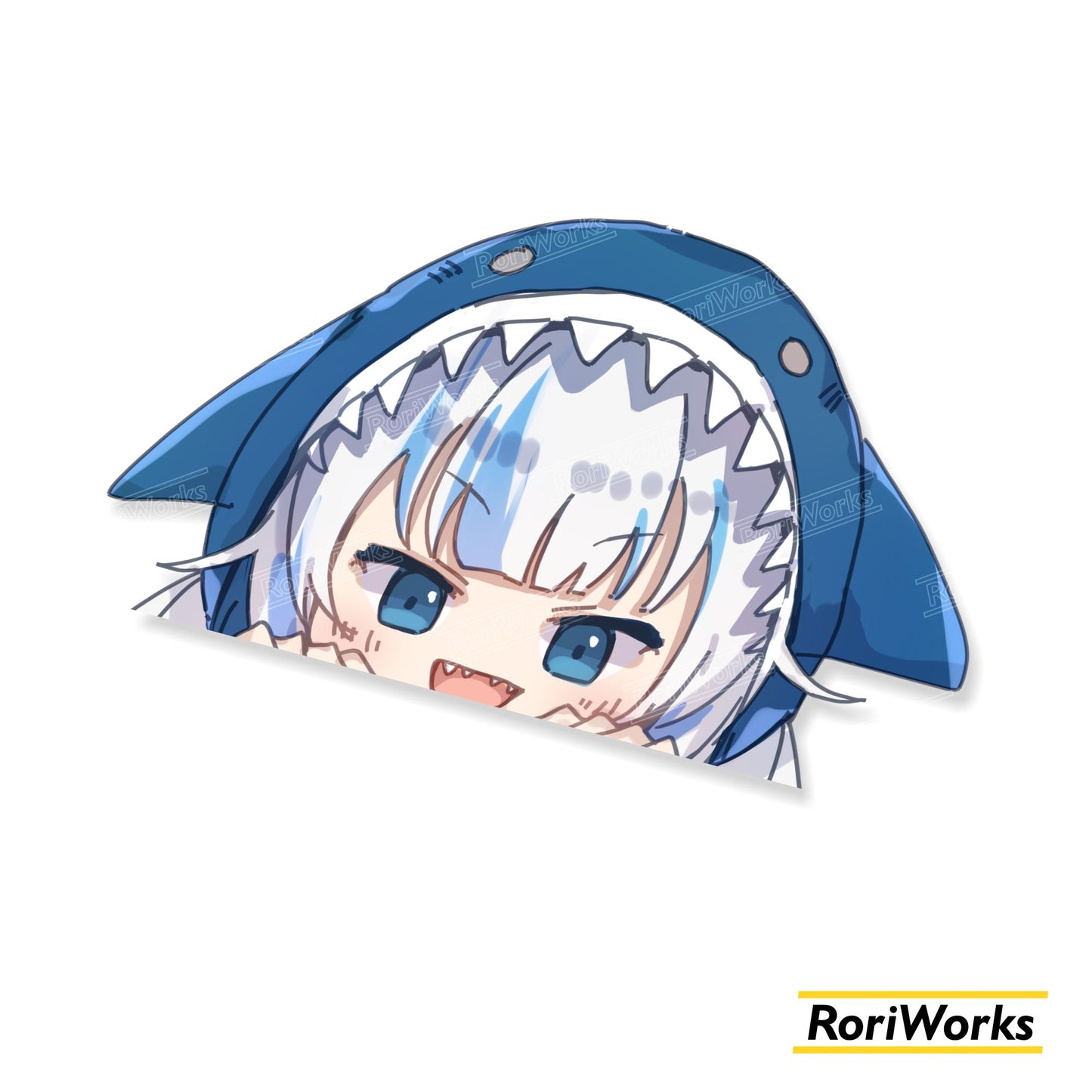 Stiker Intip - Gura Gawr