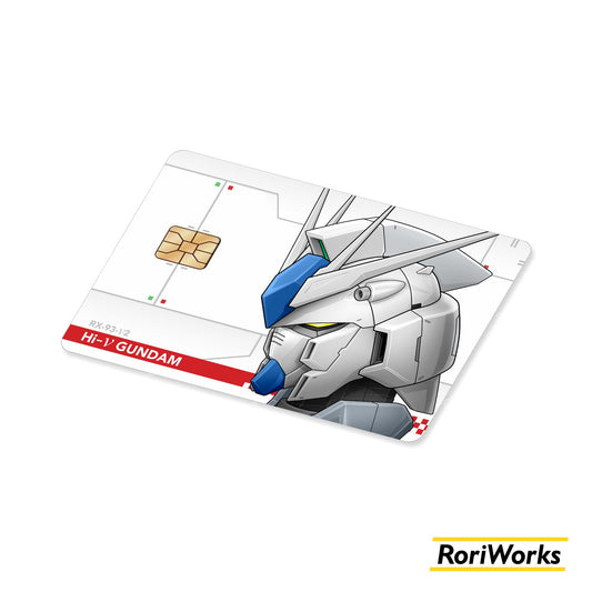 Stiker Kartu - Hi-ν Gundam Head
