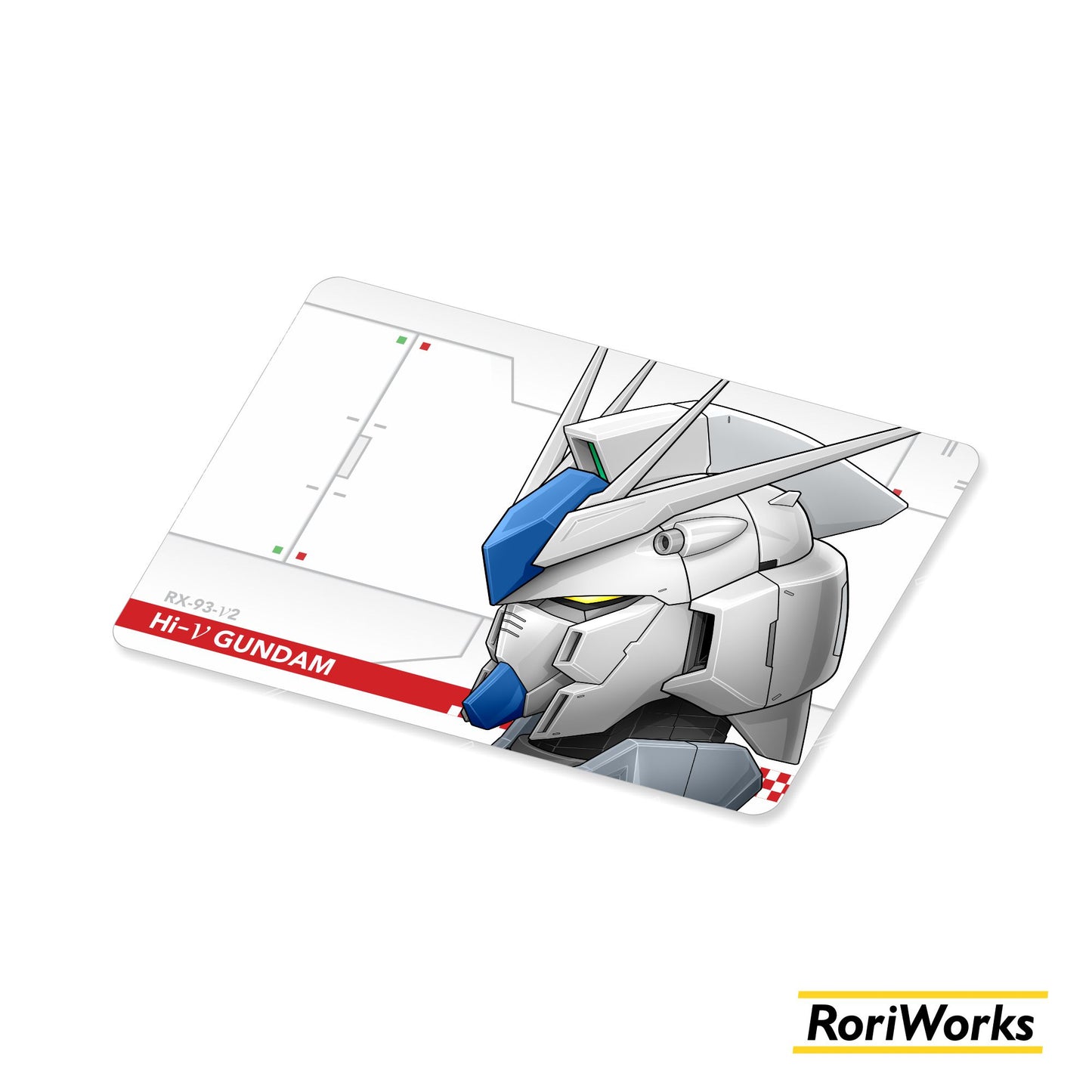 Stiker Kartu - Hi-ν Gundam Head