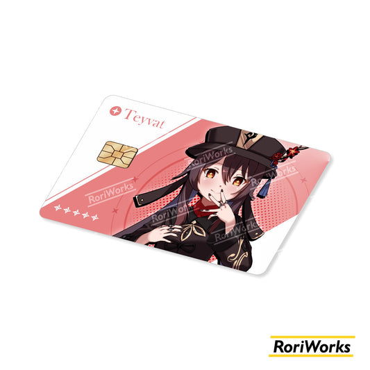 Stiker Kartu - Hu Tao
