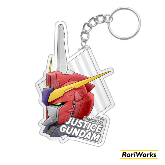 Keychain Immortal Justice Gundam Head