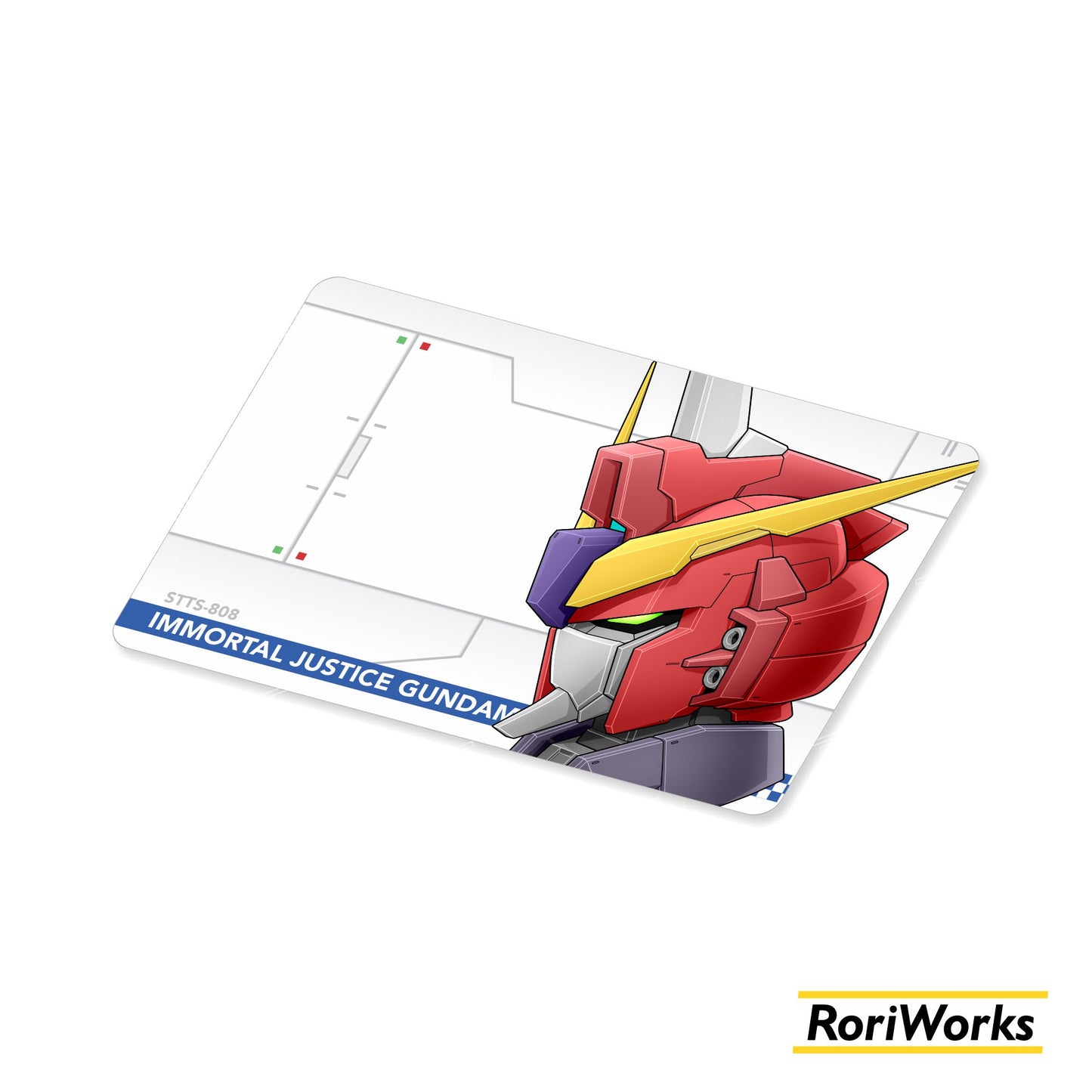 Stiker Kartu - Immortal Justice Gundam Head