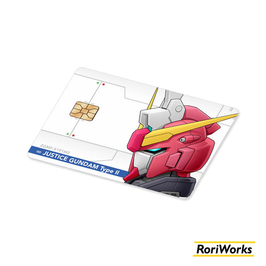 Stiker Kartu - ∞ Justice Gundam Type II Head