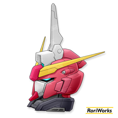 Stiker ∞ Justice Gundam Type II Head