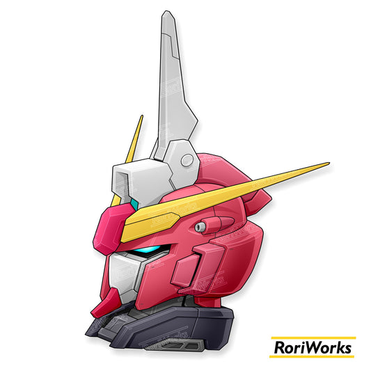 Stiker ∞ Justice Gundam Type II Head