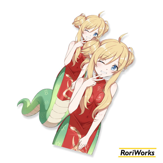 Stiker Jashin-chan (Cheongsam) | Jashin-chan Dropkick!