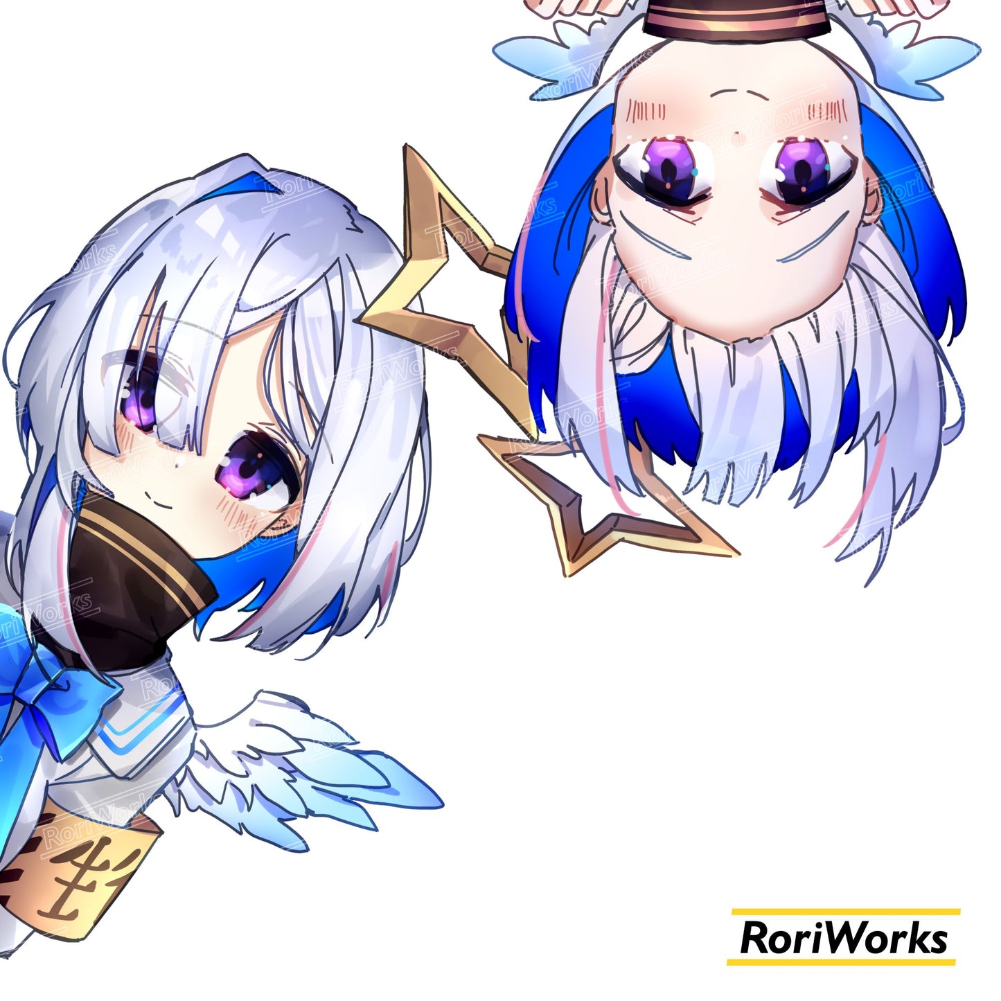 Stiker Intip - Kanata Amane