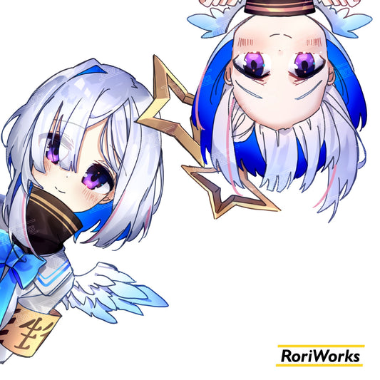 Stiker Intip - Kanata Amane