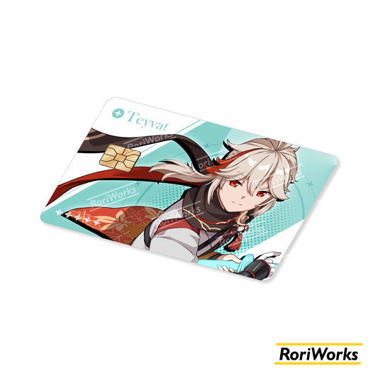 Stiker Kartu - Kazuha Kaedehara