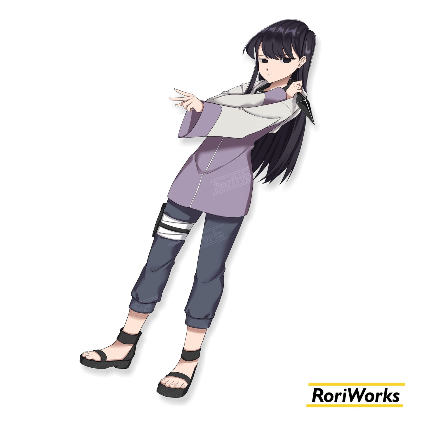 Stiker - Shouko Komi x Hinata Hyuuga