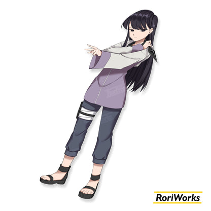 Stiker - Shouko Komi x Hinata Hyuuga