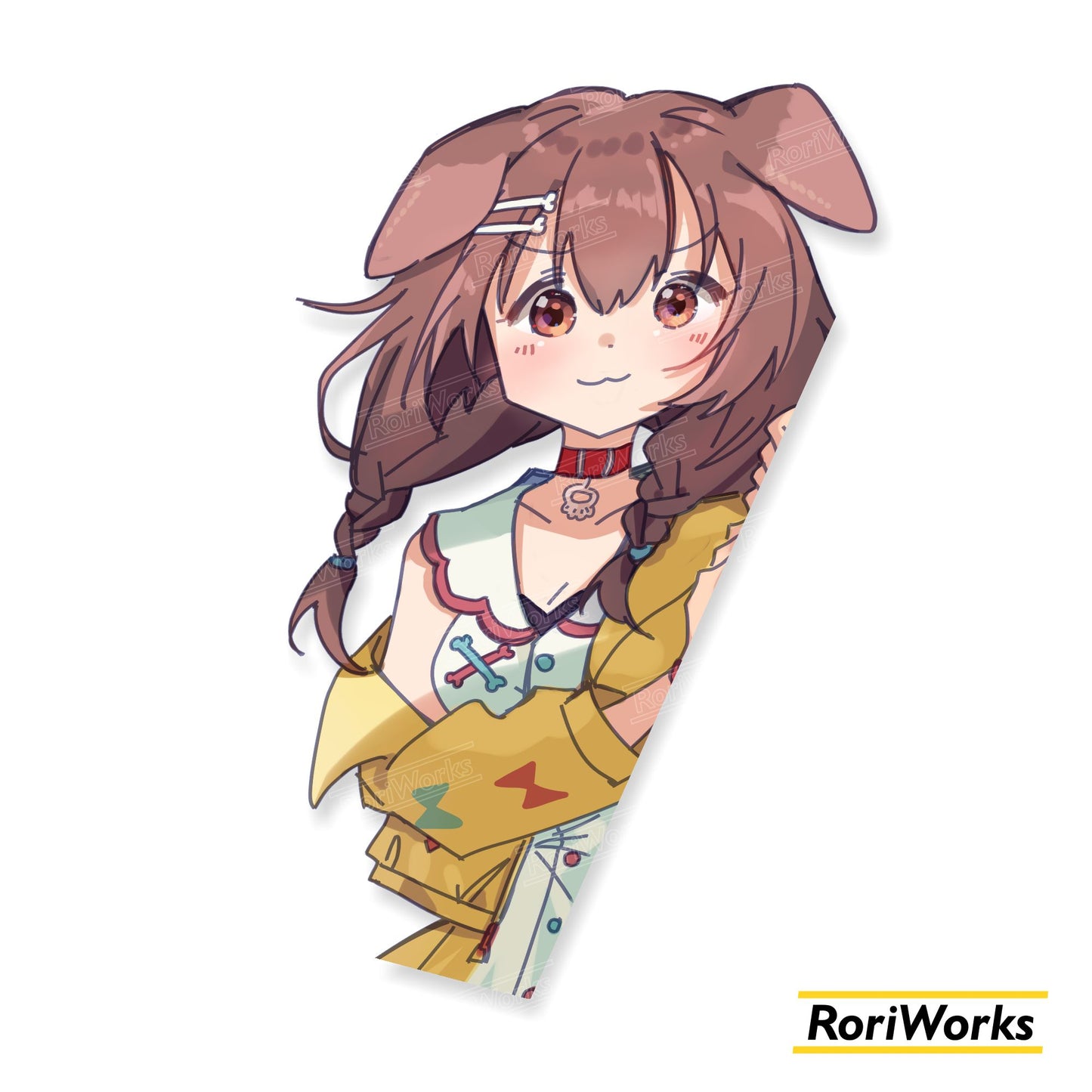 Stiker Intip - Korone Inugami