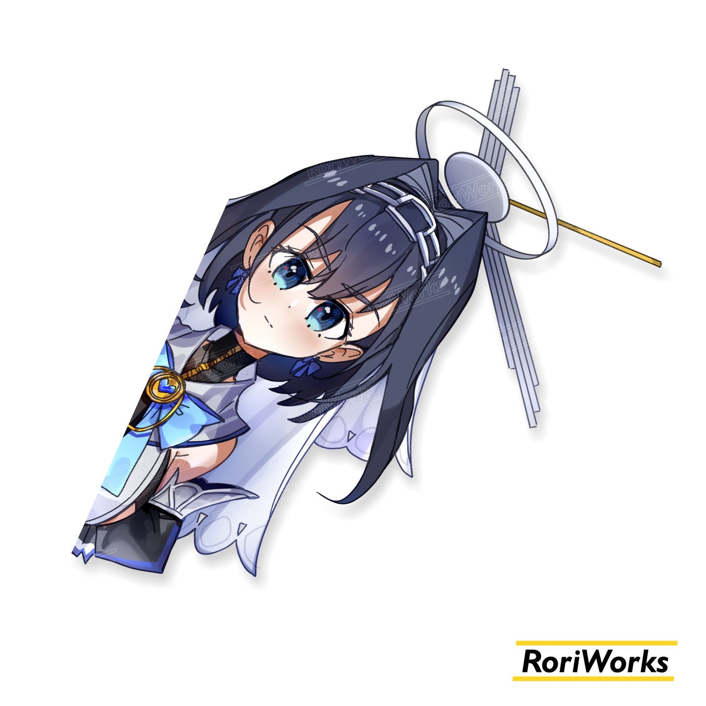 Stiker Intip - Kronii Ouro