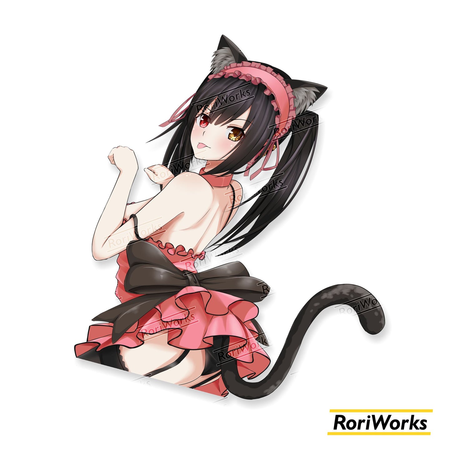 Stiker - Kurumi Tokisaki (Neko)