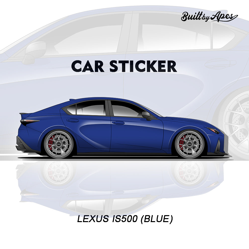 Stiker - Lexus IS 500 Blue