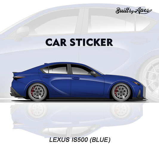 Stiker - Lexus IS 500 Blue