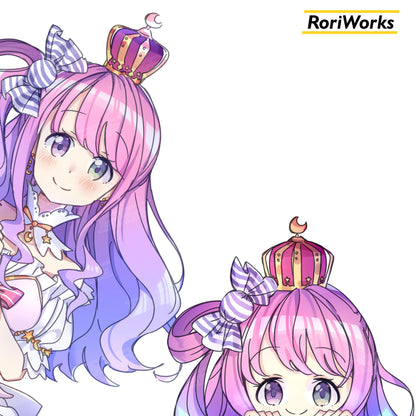 Stiker Intip - Luna Himemori