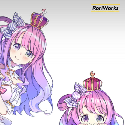 Stiker Intip Luna Himemori | Hololive