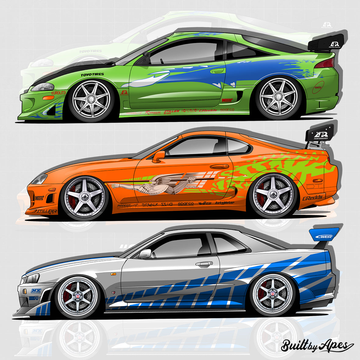 Stiker - Fast & Furious Bundle