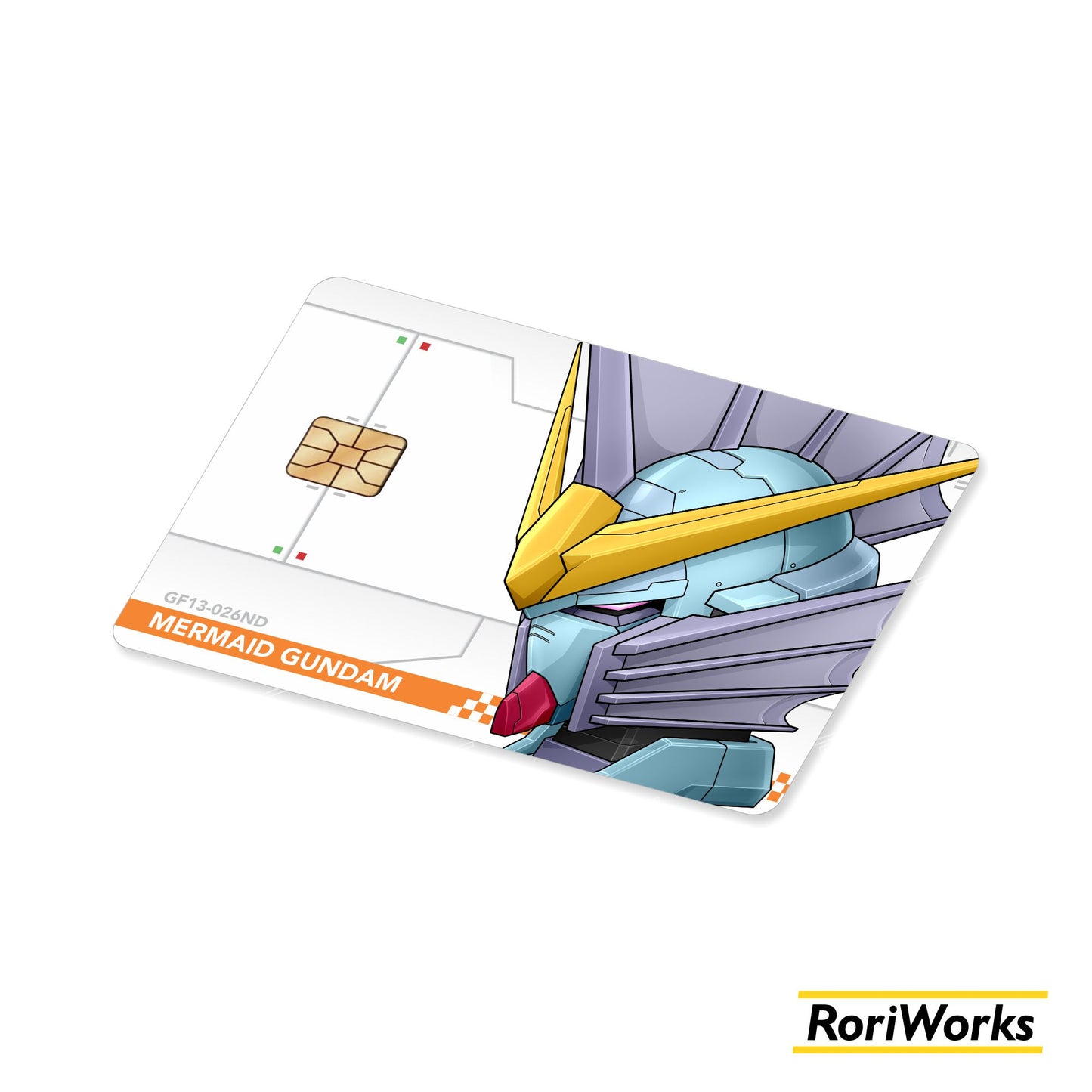 Stiker Kartu - Mermaid Gundam Head
