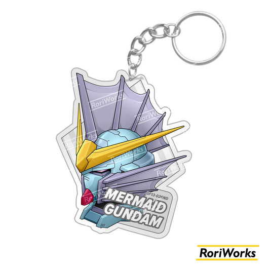 Keychain Mermaid Gundam Head