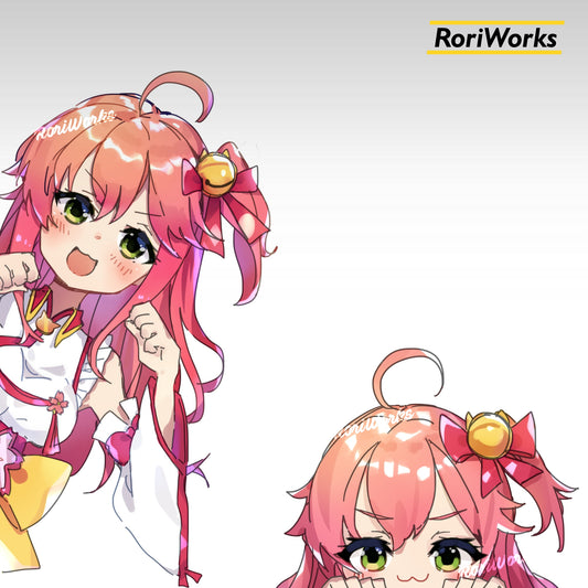 Stiker Intip Miko Sakura | Hololive