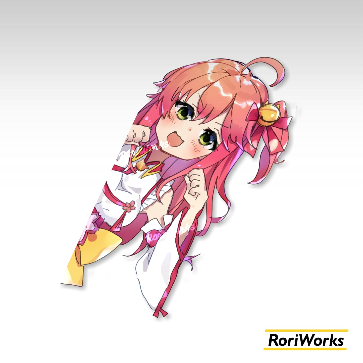 Stiker Intip Miko Sakura | Hololive