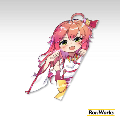 Stiker Intip Miko Sakura | Hololive