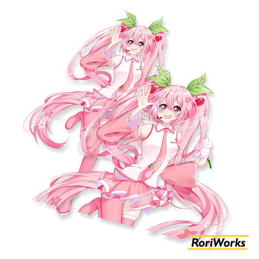 Stiker Miku Hatsune (Sakura Miku)