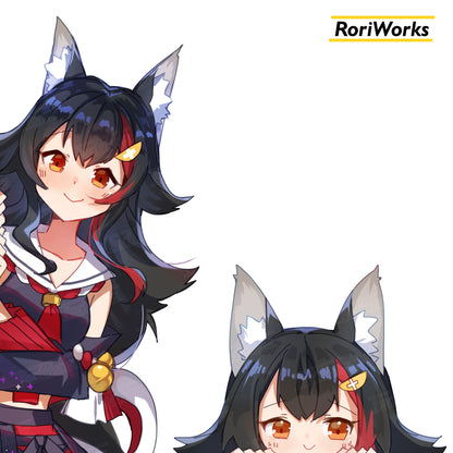 Stiker Intip - Mio Ookami