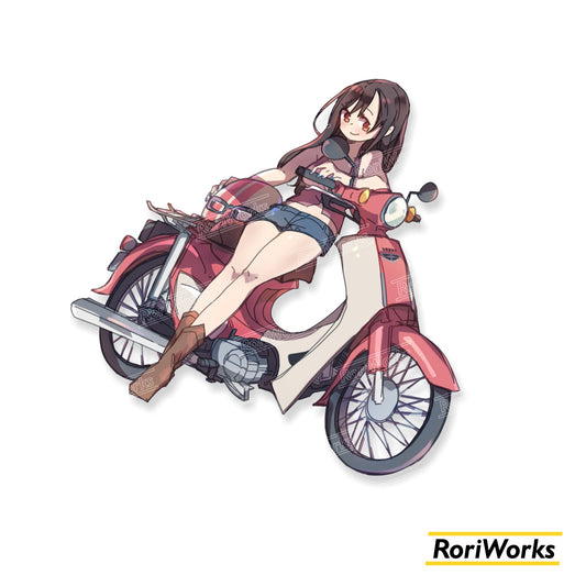 Stiker Natsumi (Honda Super Cub) | Weathering with You