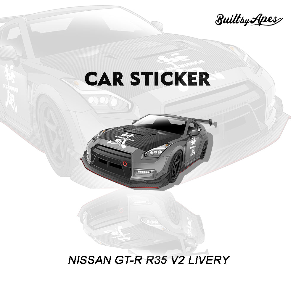Stiker - Nissan GT-R R35 V2 Livery