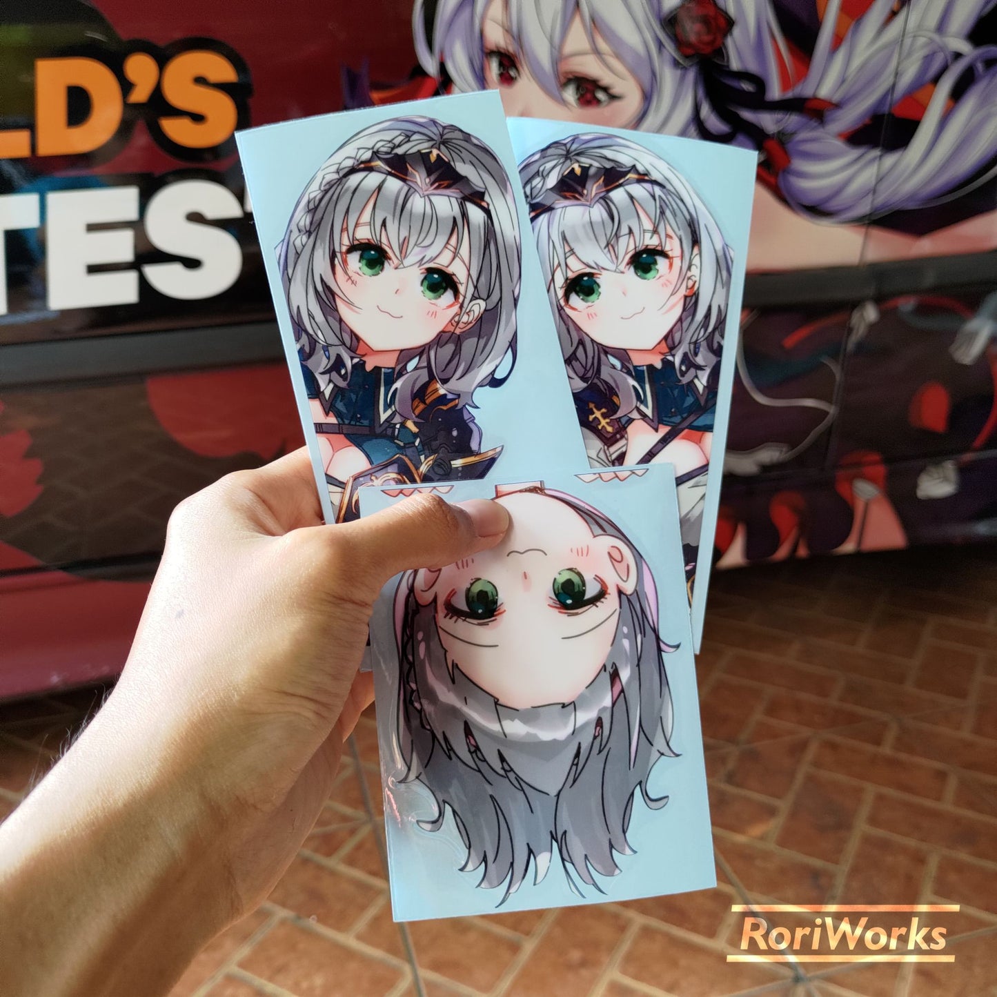 Stiker Intip Noel Shirogane | Hololive