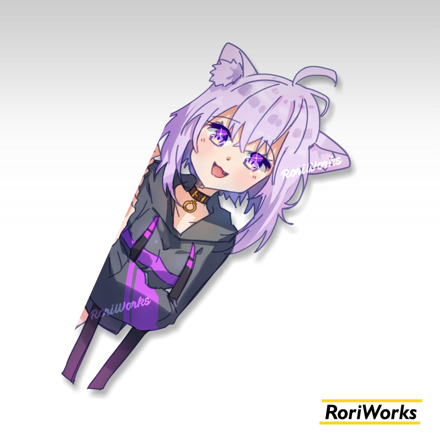 Stiker Intip Okayu Nekomata | Hololive